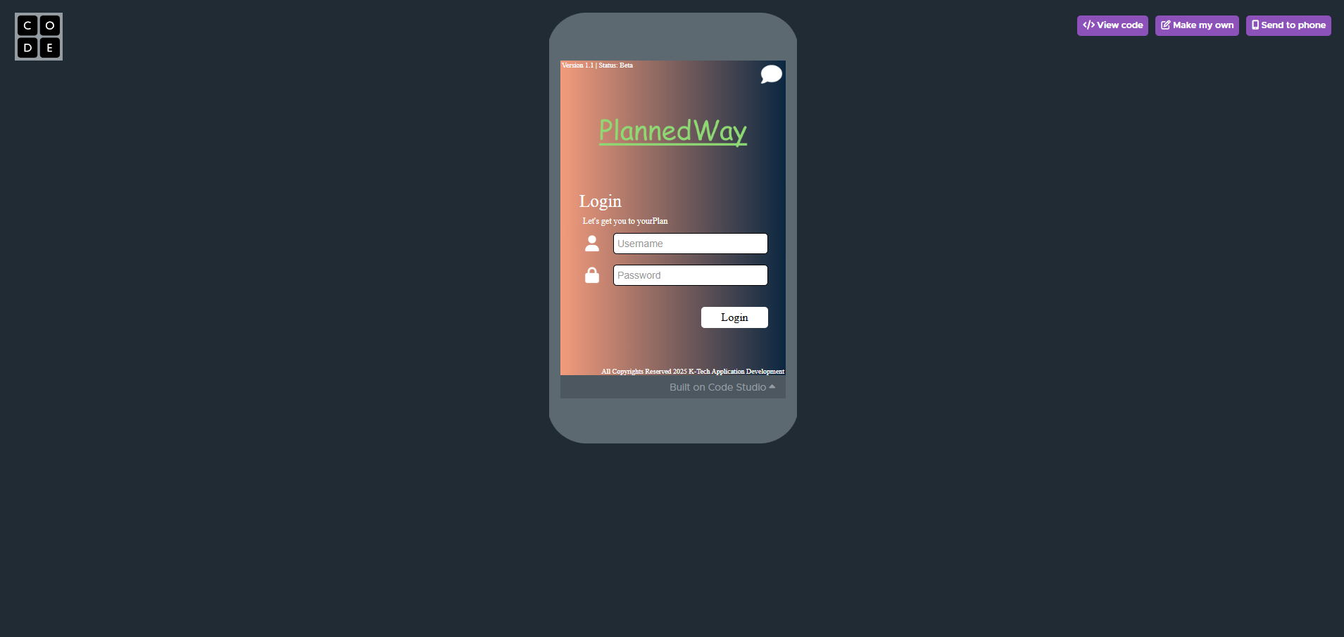 PlannedWay App
