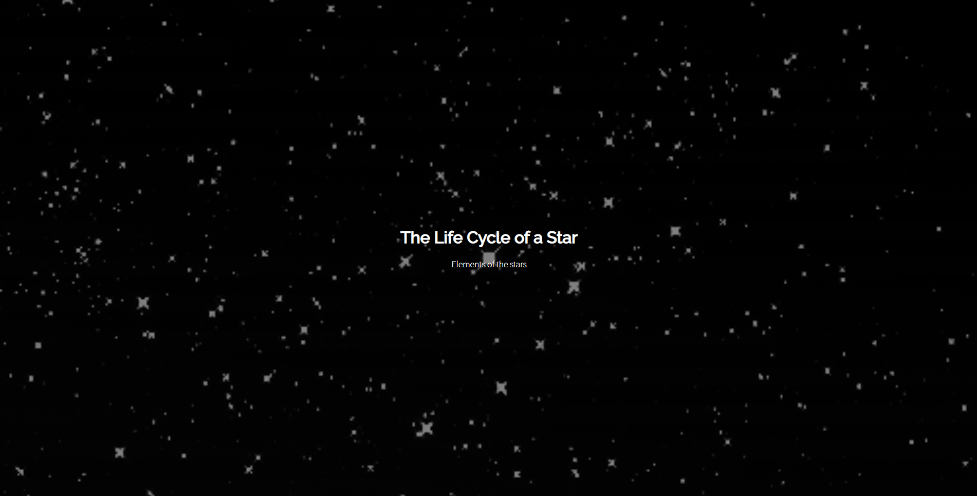 Life Cycle of a Star